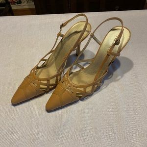 Anne Klein tan sling backs. Size 9. Worn twice